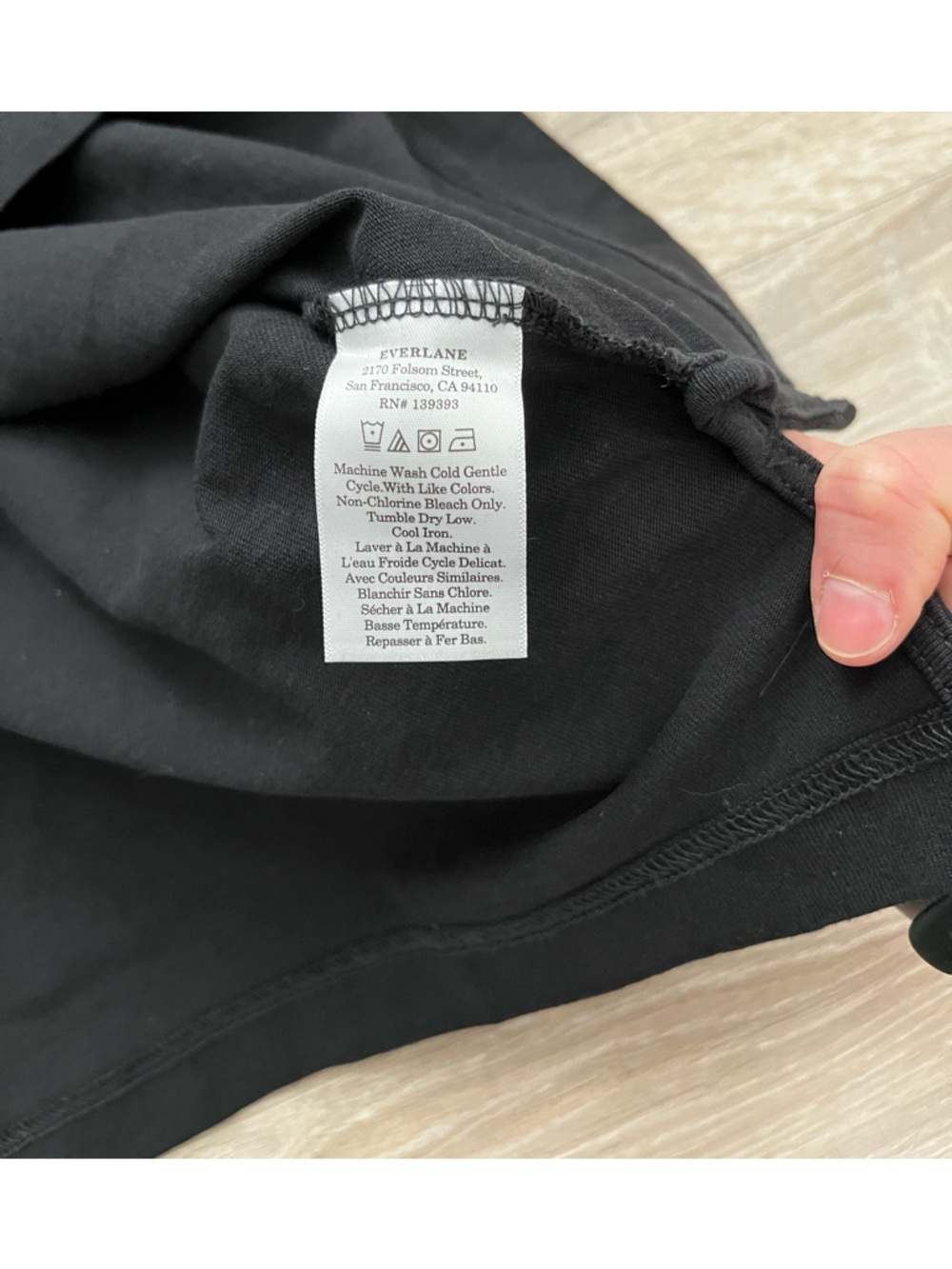 NWT Everlane Men’s Black Crewneck Pocket Tee Short Sleeves - Size Small - Picture 4 of 6
